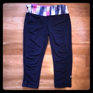 Lululemon Running Capri Navy Blue
